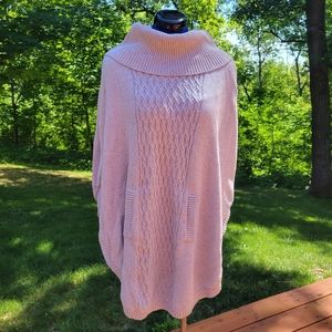 cabi Gray Knit Poncho